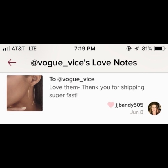 LAST! NWT Gold drop delicate geometric earrings - Picture 4 of 4